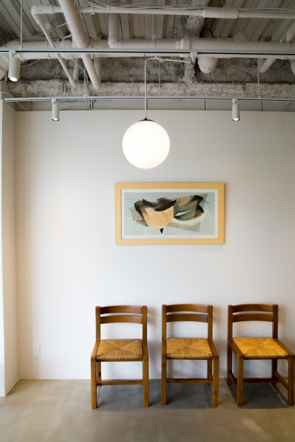 美容室の待合席